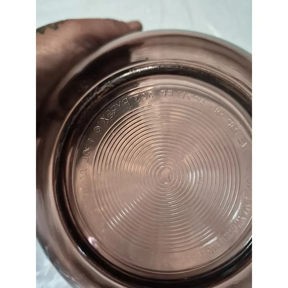 Pyrex Corning Cranberry Purple Red mixing Backing Dish USA Made.. No Chips.
